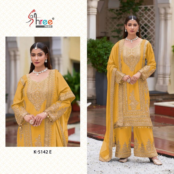 K 5142 By Shree Fabs Chinon Pakistani Salwar Suits Suppliers In India